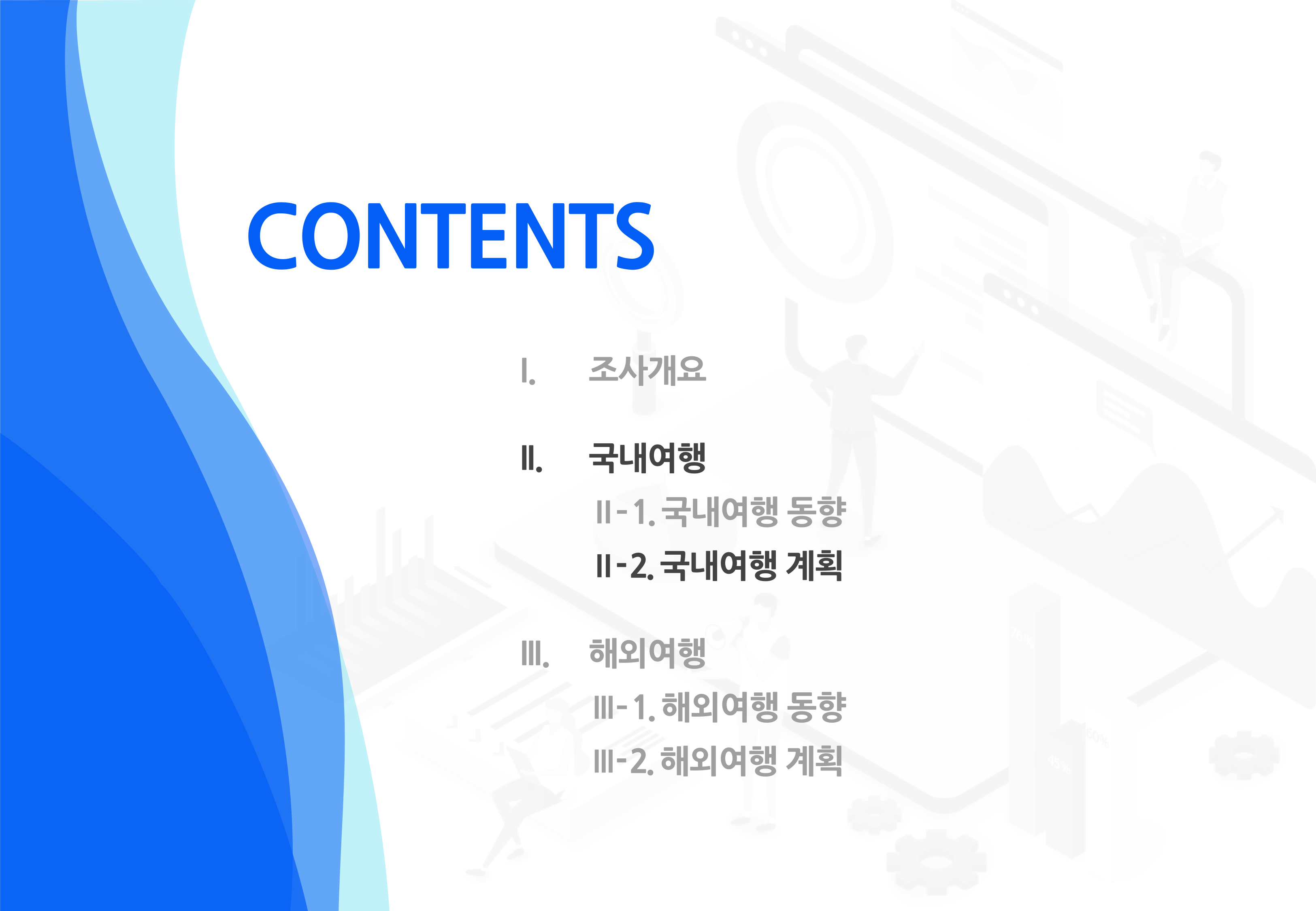 국내여행 계획 목차