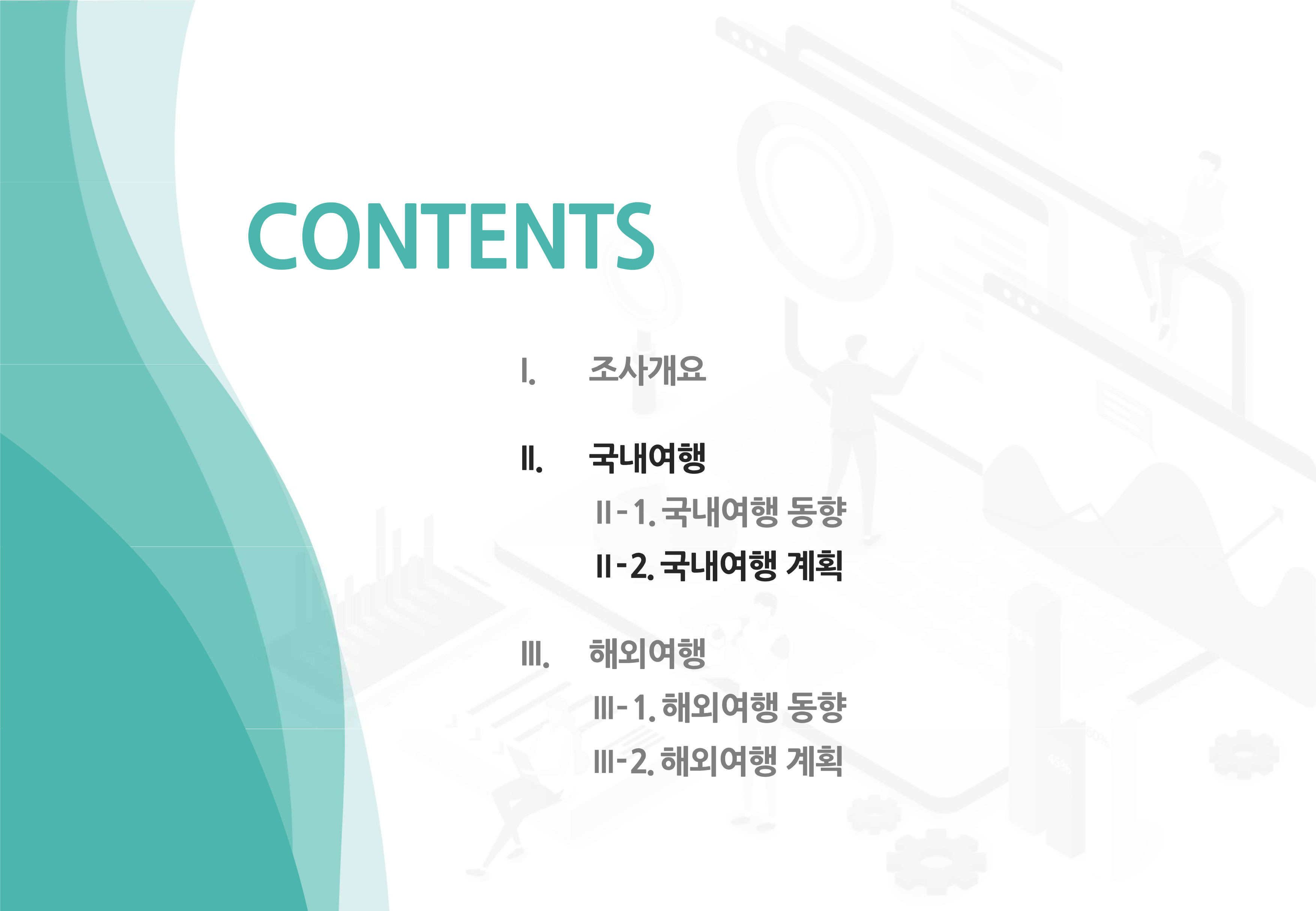 국내여행 계획 목차